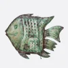 Pez figura antic metal mediano - The Nook Store