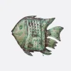 Pez figura antic metal pequeño - The Nook Store