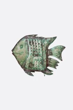 Pez figura antic metal pequeño - The Nook Store