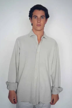 Polera Piqué Abotonada C5 Gris - The Nook Store