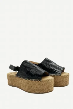 Sandalia Orion Coco Plataforma Negro - The Nook Store