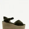 Sandalia Serraje Lorena Kaki - The Nook Store