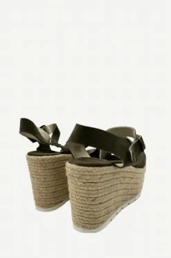 Sandalia Serraje Lorena Kaki - The Nook Store