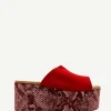 Sandalia Snake Red - The Nook Store