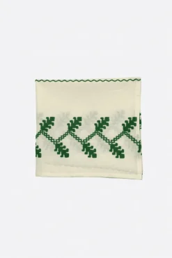 Servilleta Bordada en Verde - The Nook Store