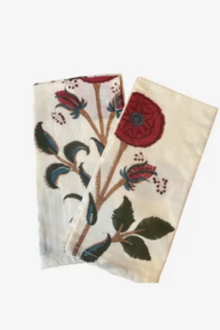 Servilleta Flor Roja - The Nook Store