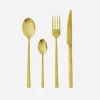 Set de 4 cubiertos dorados - The Nook Store