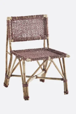 Silla bambú con tejido - The Nook Store