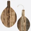 Tabla madera reciclada ovalada - The Nook Store