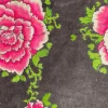 Tela Cleo gris flores grandes - The Nook Store