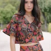 Top Fatima Jungle Fucsia Naranja y Azul - The Nook Store