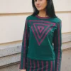 Top Innika Verde y Morado - The Nook Store