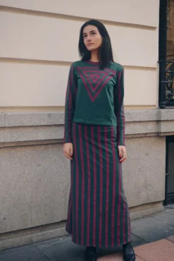 Top Innika Verde y Morado - The Nook Store