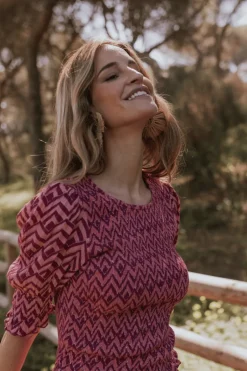 Top Nik Zig-Zag Rosa - The Nook Store