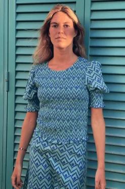 Top Nik Zig-Zag Verde - The Nook Store