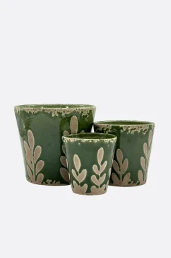 Vela Cerámica Hojas de Higuera Verde - The Nook Store