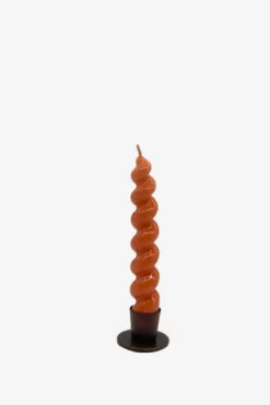 Vela Espiral Naranja 16 - The Nook Store