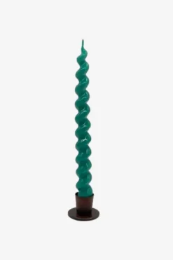 Vela Espiral Turquesa 21 - The Nook Store