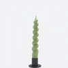 Vela Espiral Verde Té 09 - The Nook Store