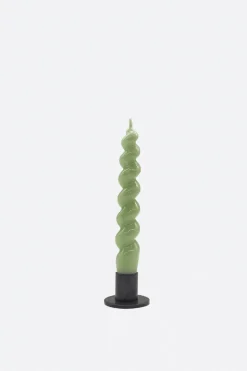 Vela Espiral Verde Té 09 - The Nook Store