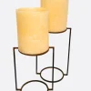 Vela grande mineral festa con soporte - The Nook Store