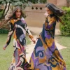 Vestido Alice Art Black White Bougainvillea and Grey - The Nook Store
