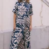 Vestido Alice Manga Corta Floral Azul - The Nook Store