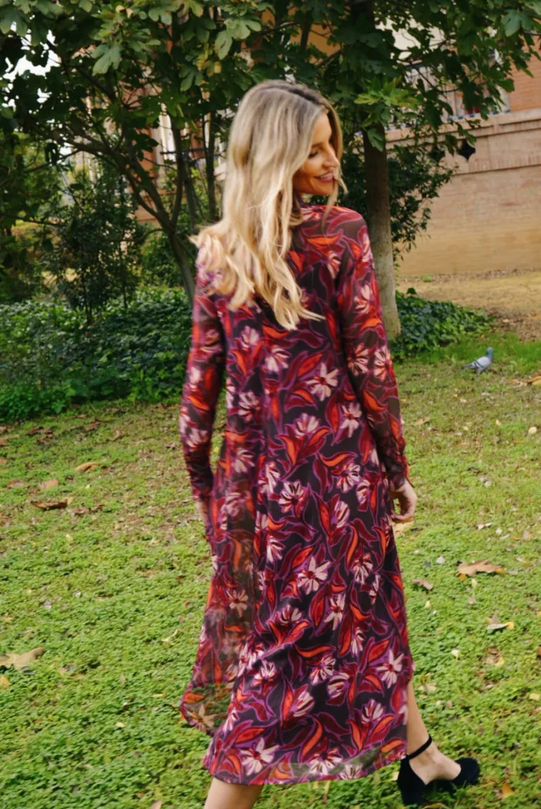 Vestido Alice Morado Flores - The Nook Store