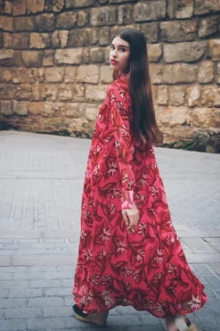 Vestido Alice Rosa Flores - The Nook Store