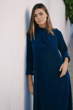 Vestido Alice Velvet Azul - The Nook Store