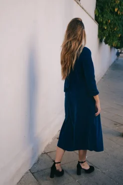 Vestido Alice Velvet Azul - The Nook Store