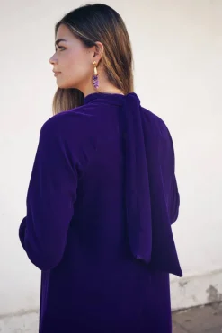 Vestido Alice Velvet Purple - The Nook Store