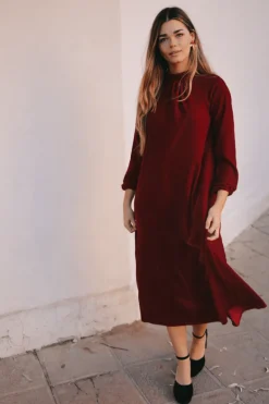 Vestido Alice Velvet Rojo - The Nook Store