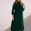 Vestido Alice Velvet Verde - The Nook Store