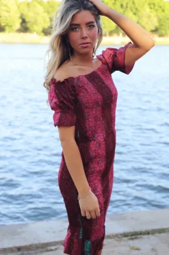 Vestido Elika Burdeos - The Nook Store