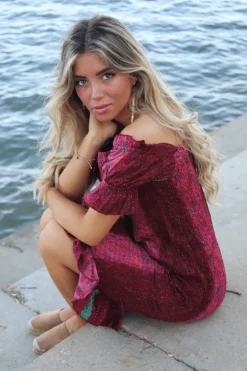 Vestido Elika Burdeos - The Nook Store