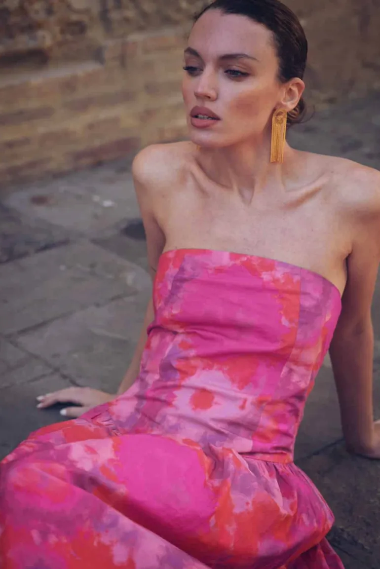 Vestido Fiorella Tie Dye Rosa - The Nook Store