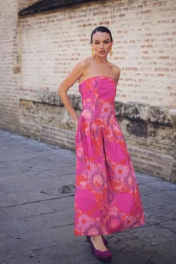 Vestido Fiorella Tie Dye Rosa - The Nook Store