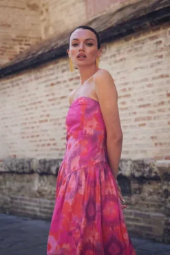 Vestido Fiorella Tie Dye Rosa - The Nook Store