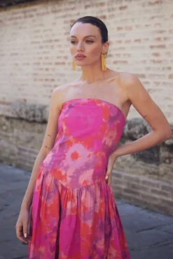 Vestido Fiorella Tie Dye Rosa - The Nook Store