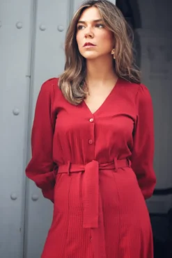 Vestido Gia Rojo - The Nook Store