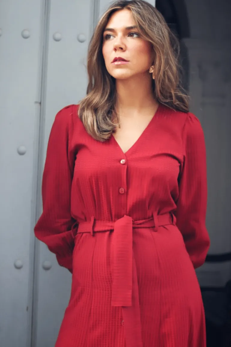 Vestido Gia Rojo - The Nook Store
