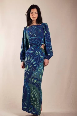 Vestido Marisa tonos azules | Vestido estilo boho | THE NOOK STORE