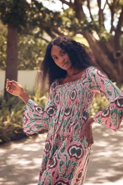 Vestido Marisa tonos azules | Vestido estilo boho | THE NOOK STORE