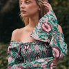 Vestido Marisa tonos azules | Vestido estilo boho | THE NOOK STORE
