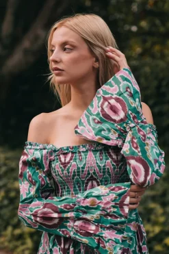 Vestido Marisa tonos azules | Vestido estilo boho | THE NOOK STORE