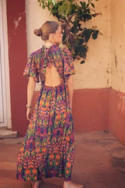 Vestido Marisa tonos azules | Vestido estilo boho | THE NOOK STORE