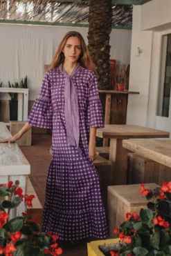Vestido Marisa tonos azules | Vestido estilo boho | THE NOOK STORE