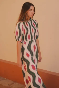 Vestido Marisa tonos azules | Vestido estilo boho | THE NOOK STORE