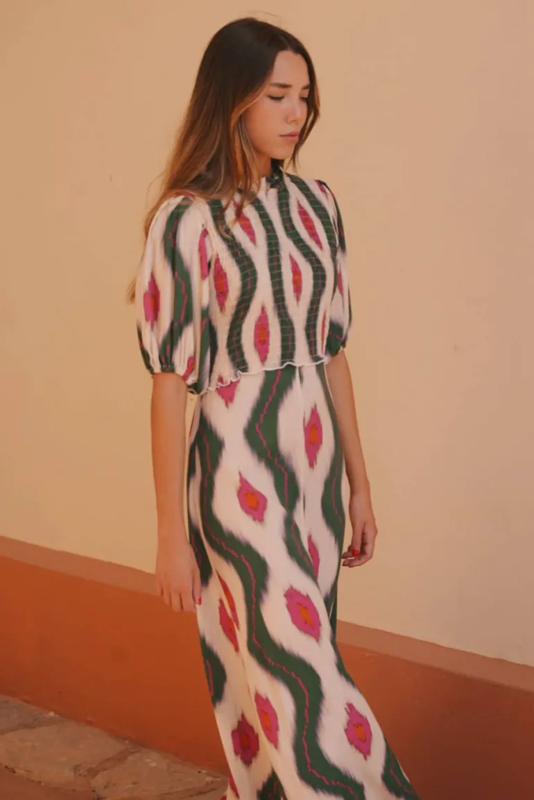 Vestido Marisa tonos azules | Vestido estilo boho | THE NOOK STORE